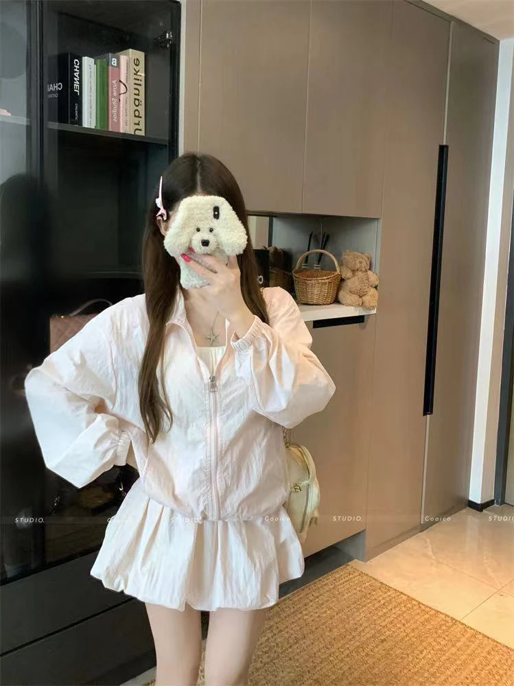 新款女夏季上衣花苞裙防晒套装甜美穿搭套装类休闲