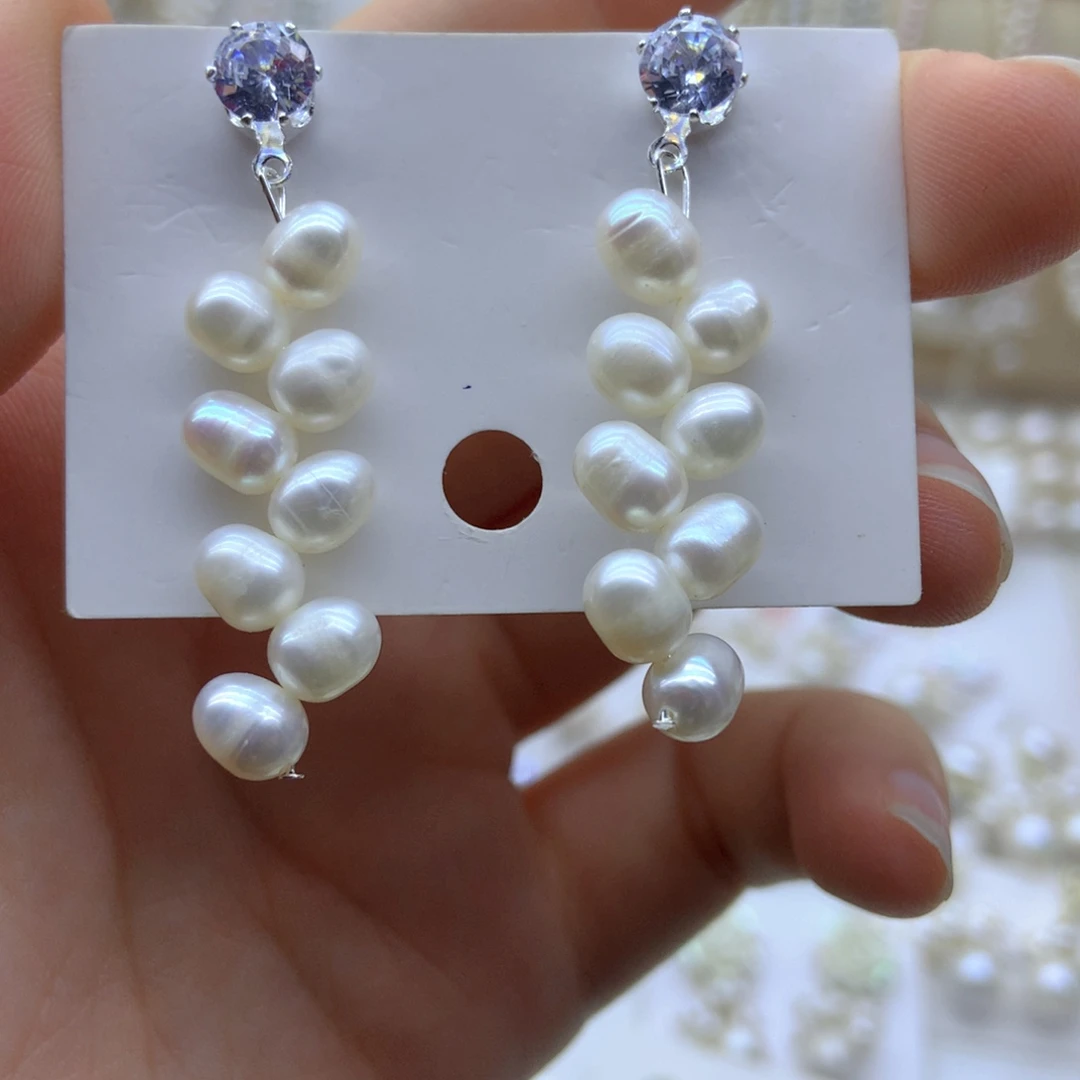 未镶嵌耳饰淡水珍珠