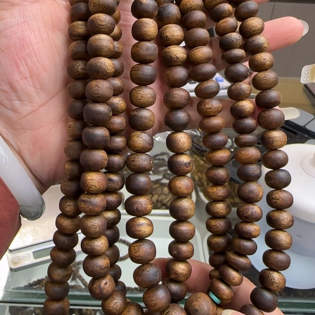 沉香手串多样性发1条算盘珠千里香高货20克双圈