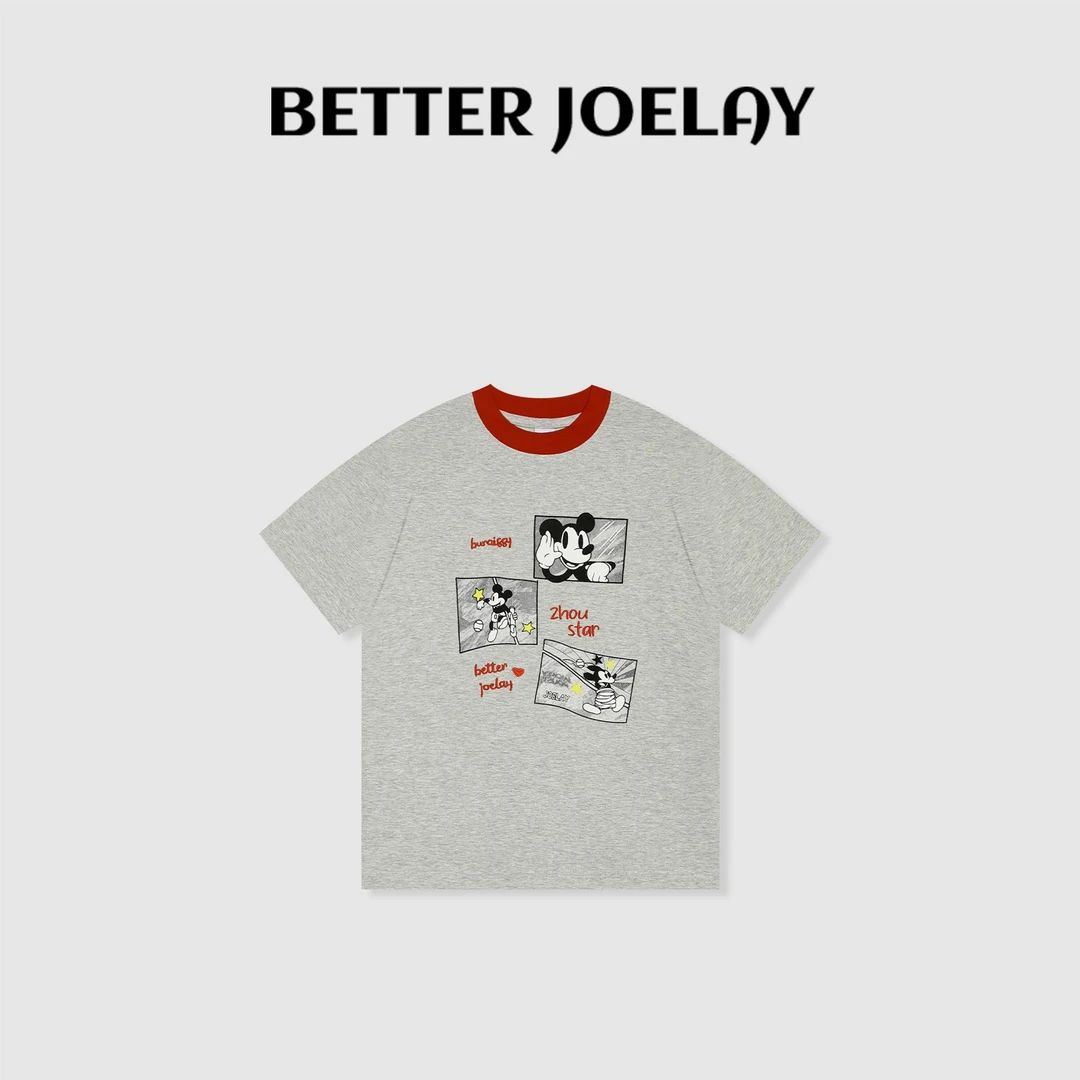 BETTER JOELAY-中版【贩卖心饰】时尚百搭短袖T恤休闲风ZZ3889