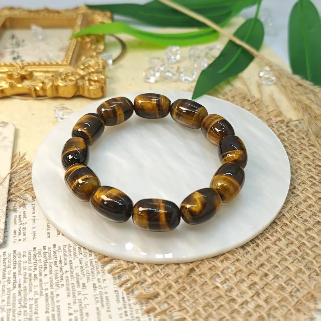 【发财桶】金虎眼桶珠手链11/16(多样发其一)（天然微瑕）DX85