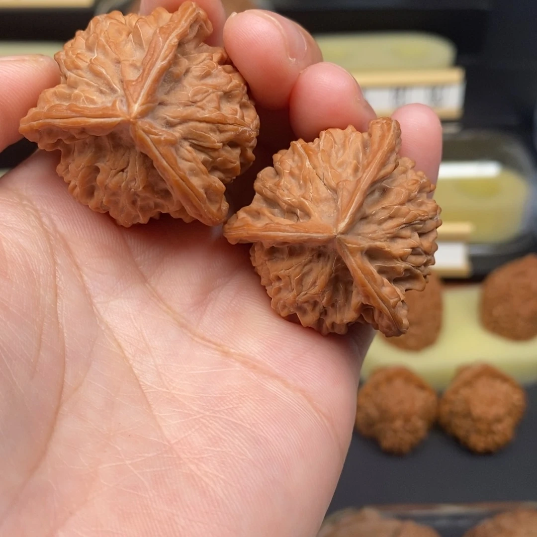 把件文玩核桃3三棱