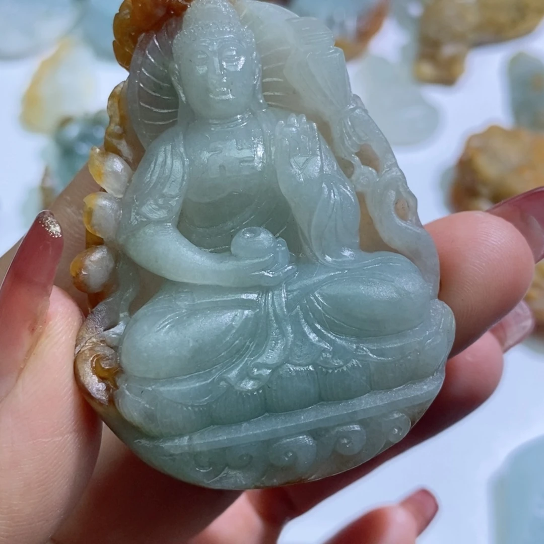 定制翡翠未镶嵌阿弥