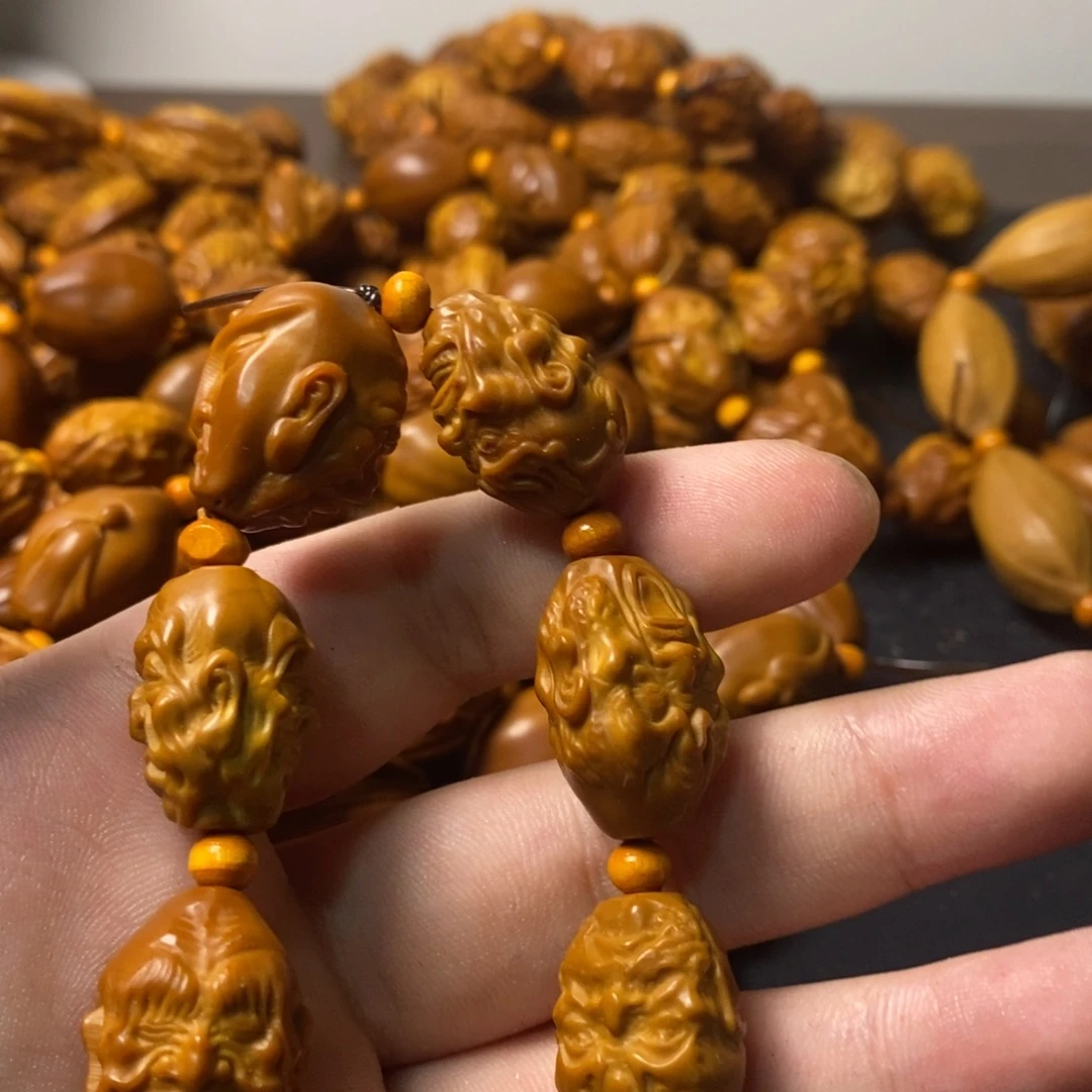 別***淡橄榄核手串/手链微瑕79