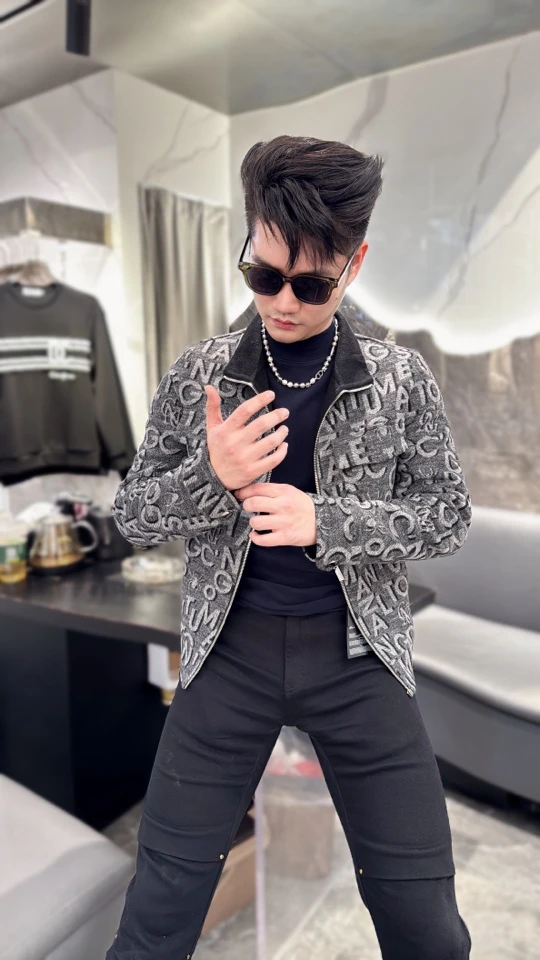 双面羊绒CN..c元素夹克