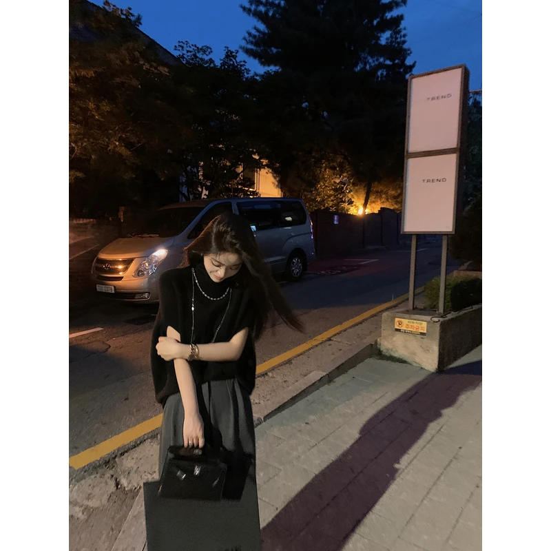 Lilylikes羊绒斗篷/10羊绒90巴素兰美利奴羊毛衫