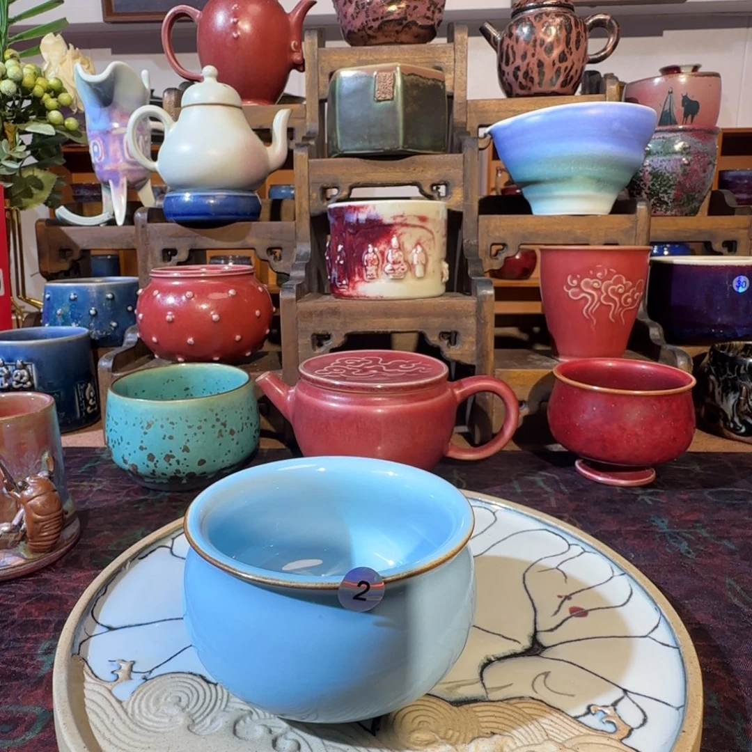 T***,微瑕玉石釉钧瓷手拉胚