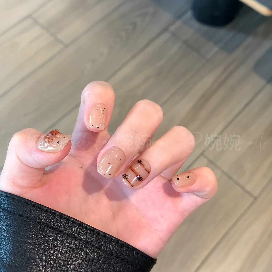 婉婉【立体小狗】纯手工手绘可爱百搭设计穿戴甲