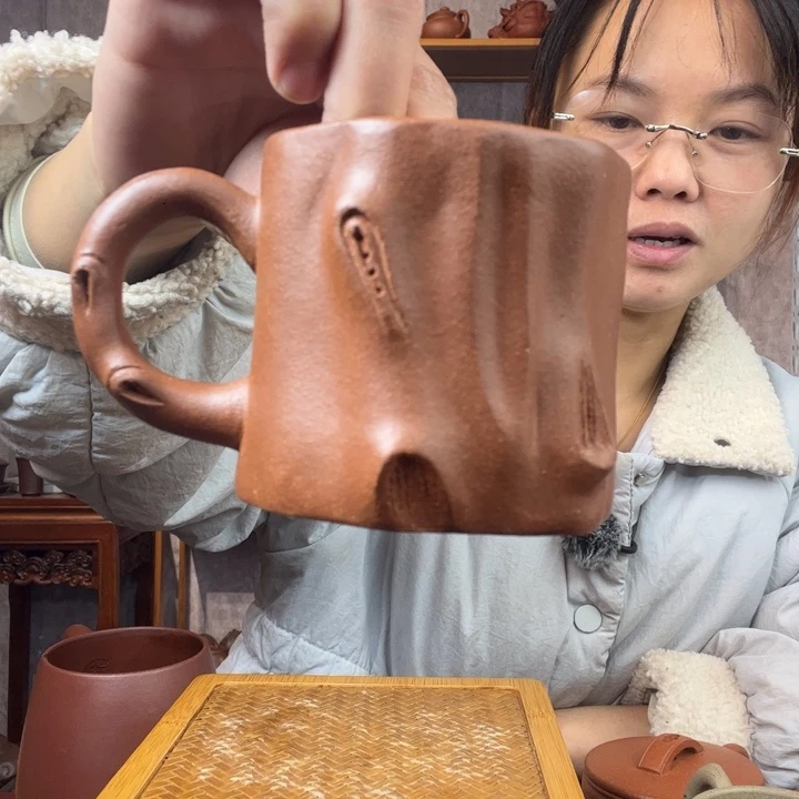 茶杯紫砂原矿紫砂杯