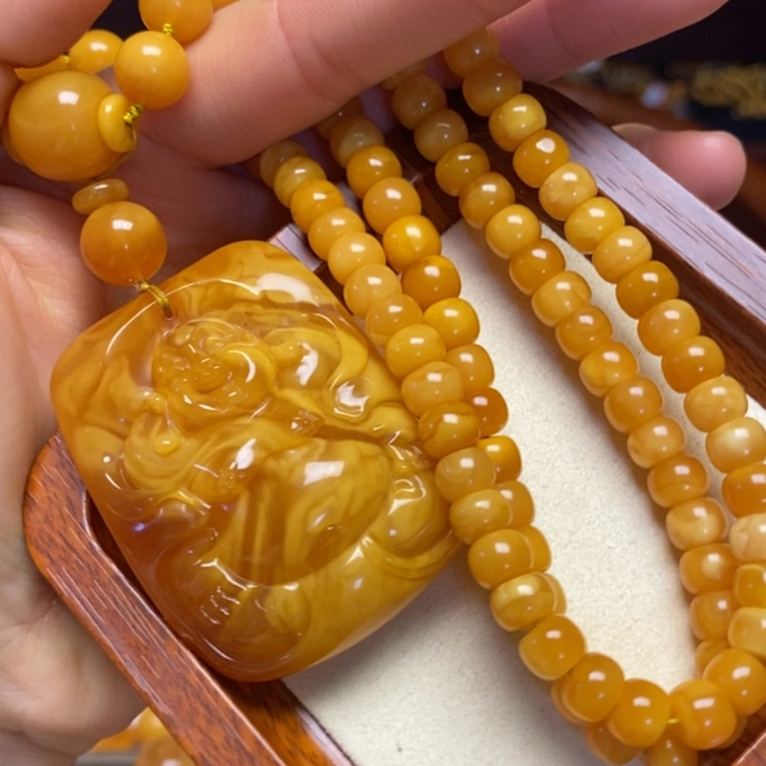 【闪购商品】蜜蜡颈饰未镶嵌项链