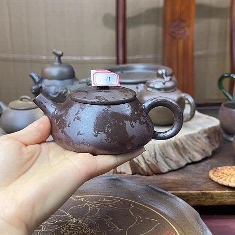 戬谷龙窑坭兴陶柴烧杯11