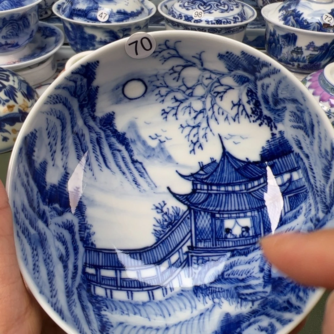 陶瓷景德镇纯手工纯手绘茶具木木70