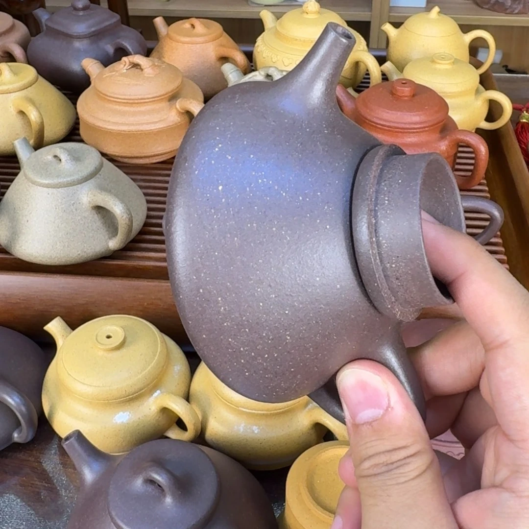 茶壶紫砂瑕疵 半手工子冶