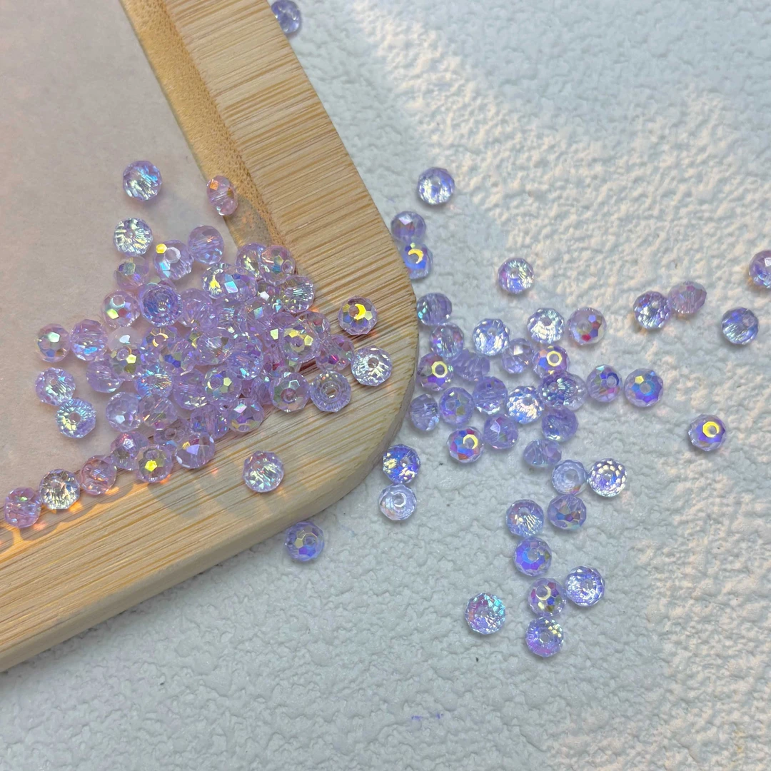 【水晶系列】夏季扁晶ins新款手工Diy材料手机链配件手作网红创意