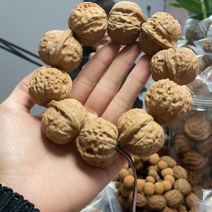 m***k把件文玩核桃36龟甲纹手持
