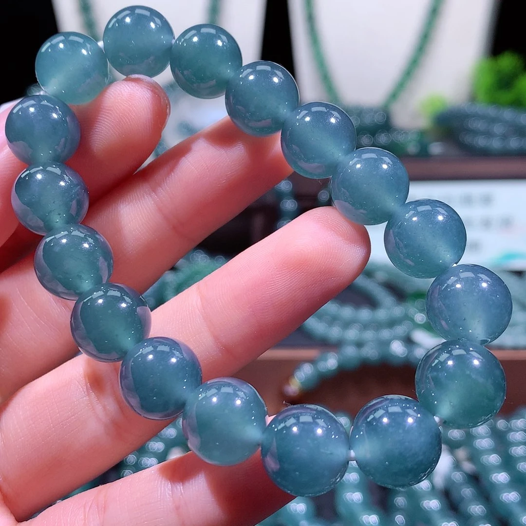 翡翠未镶嵌手链天然a货翡翠手串11.8