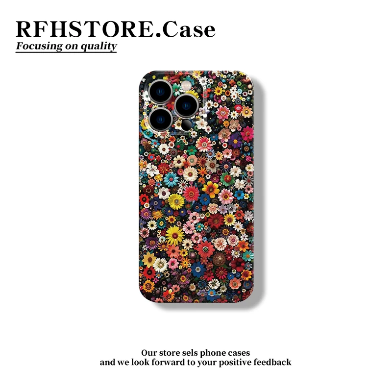 飞虎胜夏日花卉适用苹果16/15pro菲林手机壳华为oppo小米vivo高级