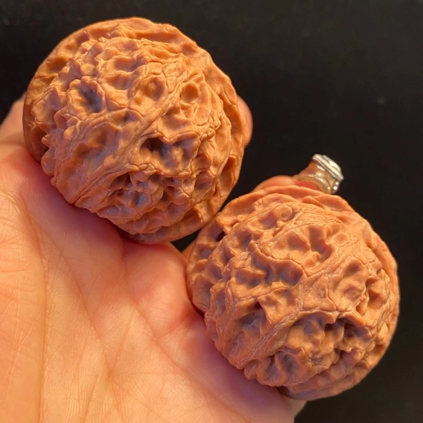 文玩核桃把件50克4501全品无修苹果园边45肚45高39狮子头精品对