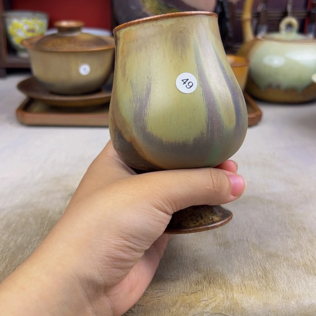 杯纯手工柴烧主人杯