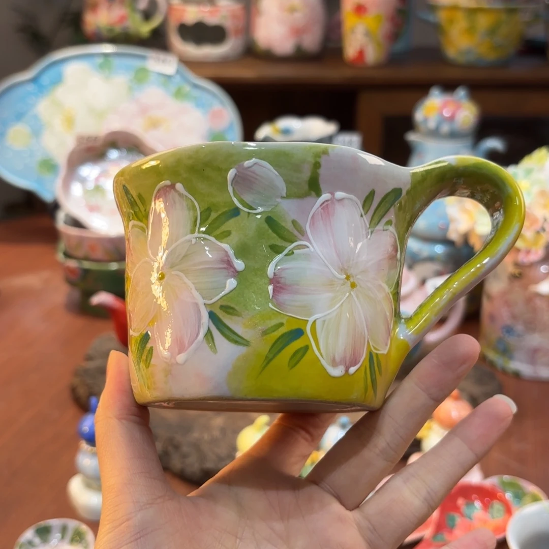 景德镇手绘高温釉下彩陶瓷茶具