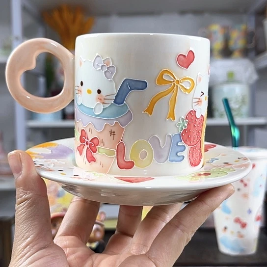 手绘高温釉下彩陶瓷