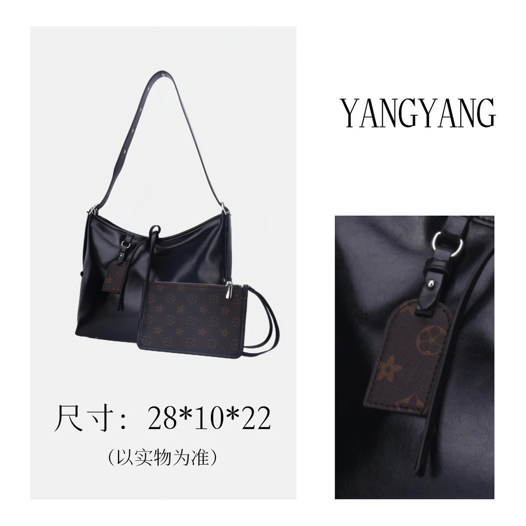 【工厂直销】6920新款时尚简约手提单肩斜跨女包 28*10*22(赠小包)