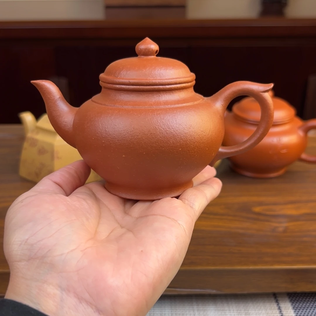 紫砂茶壶红降坡笑樱200cc