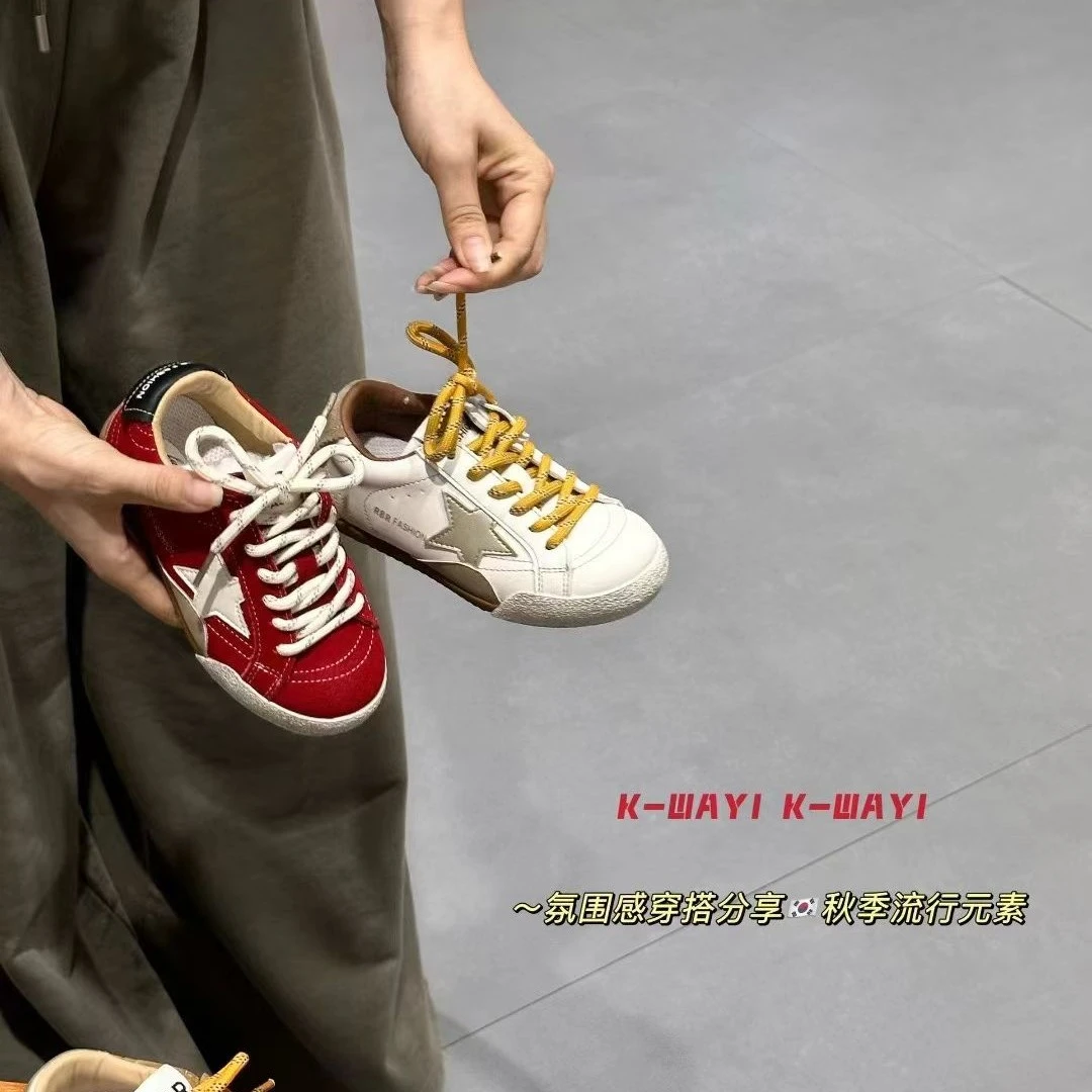 秋季新款儿童时尚舒适洋气百搭防滑板鞋单鞋软底童鞋鞋子小白鞋