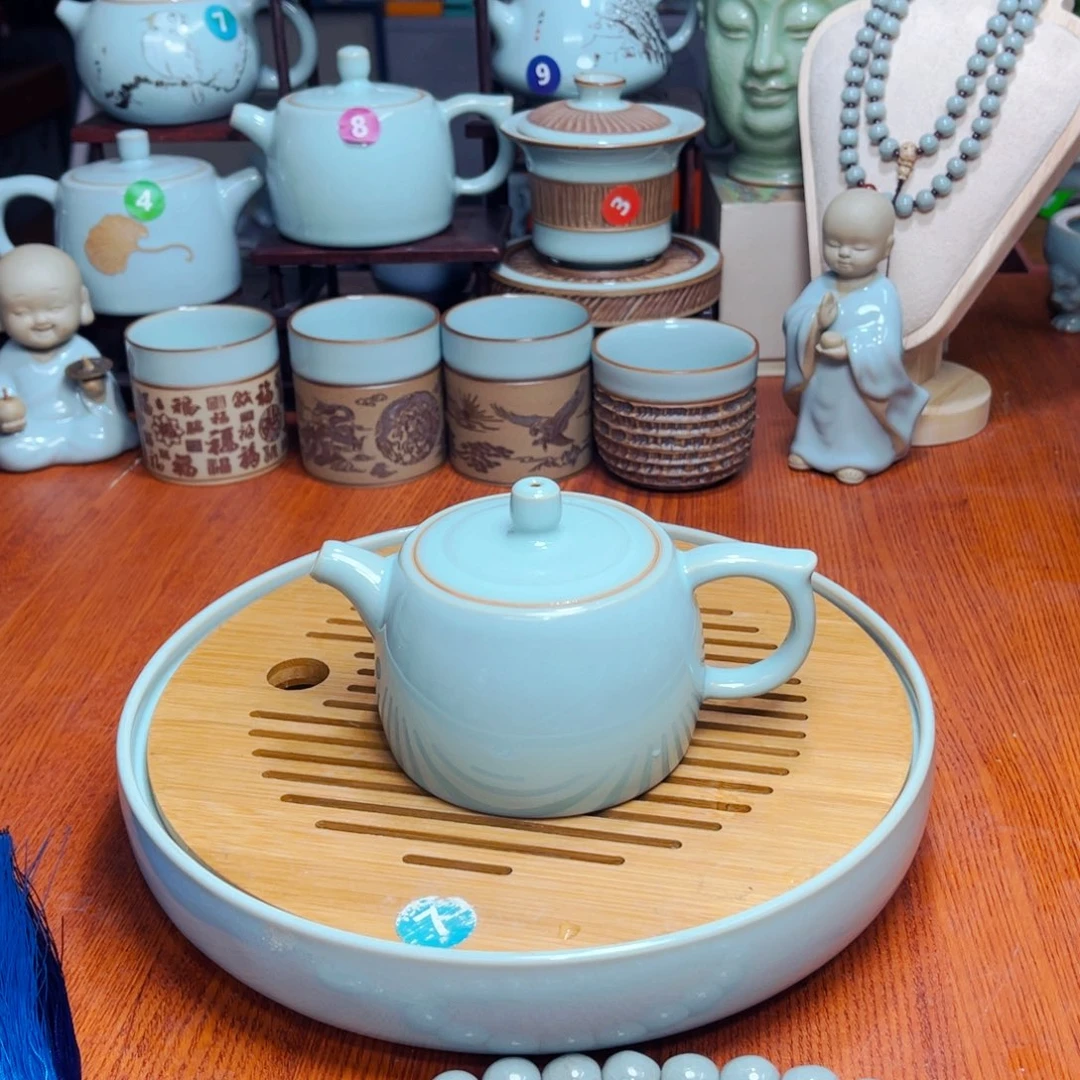 【闪购商品】河南御龍窑,茶器摆件,手串