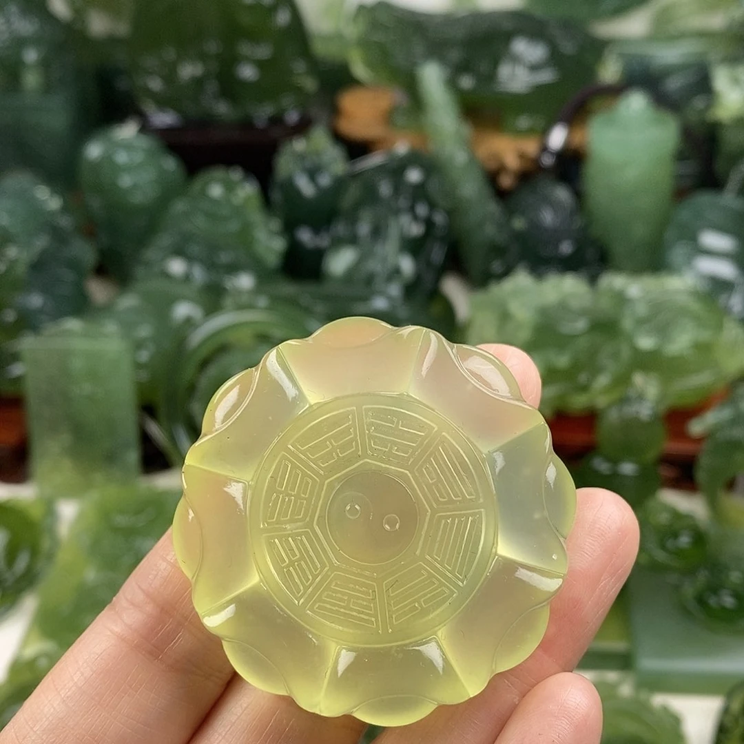 岫玉未镶嵌挂件挂件