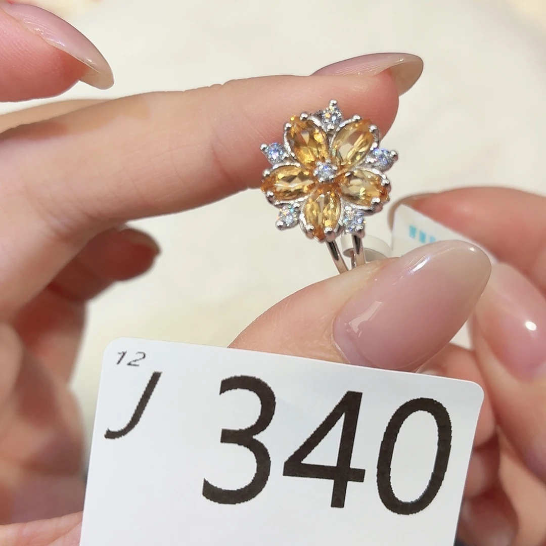 银S925镶嵌水晶珠宝半成品