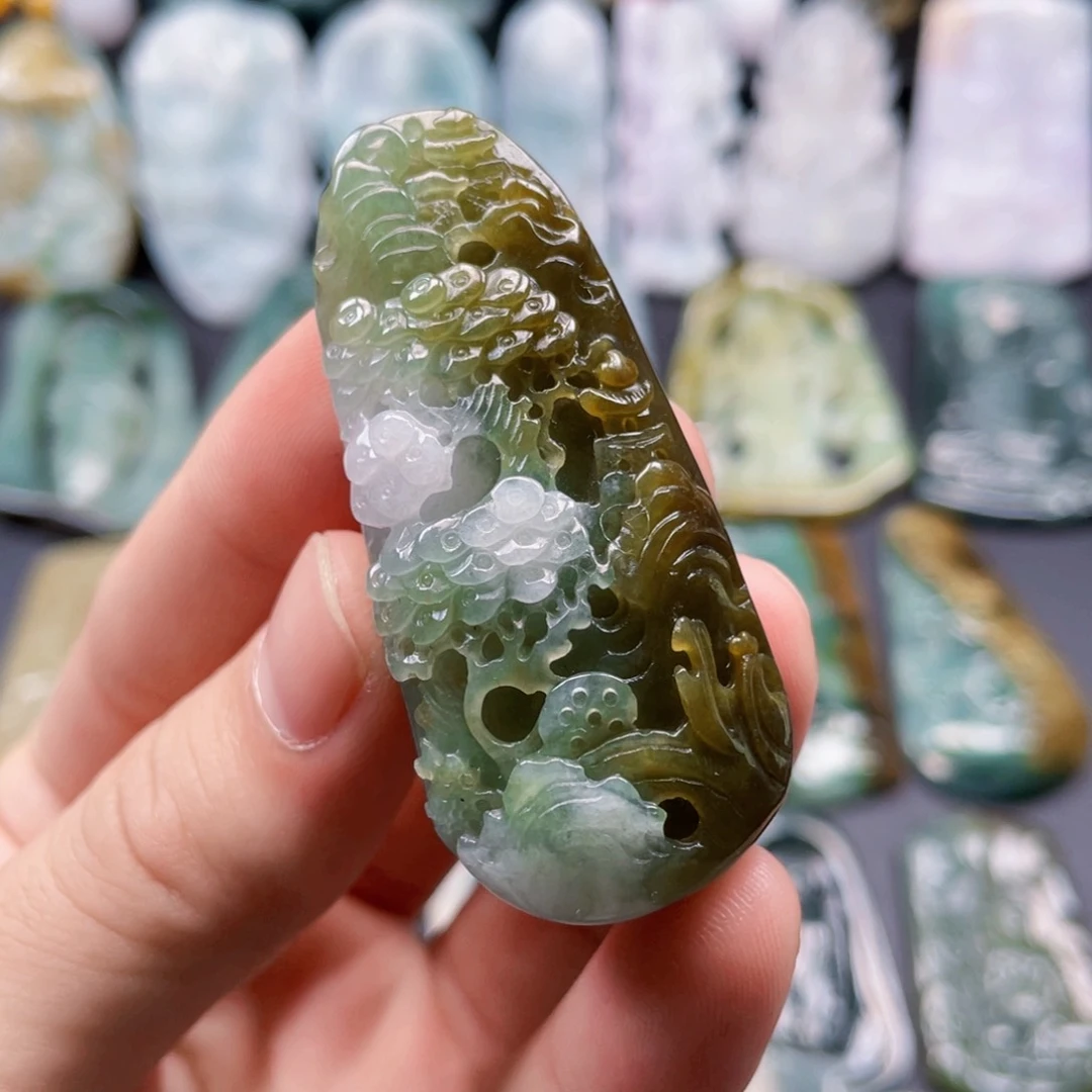 颈饰未镶嵌翡翠翡翠