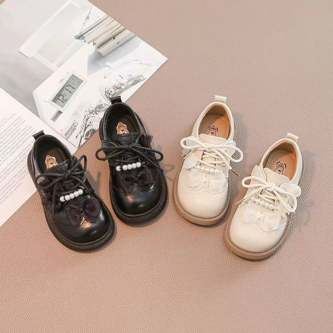 L.儿童春季新款休闲百搭软底英伦风女童小皮鞋公主鞋2912