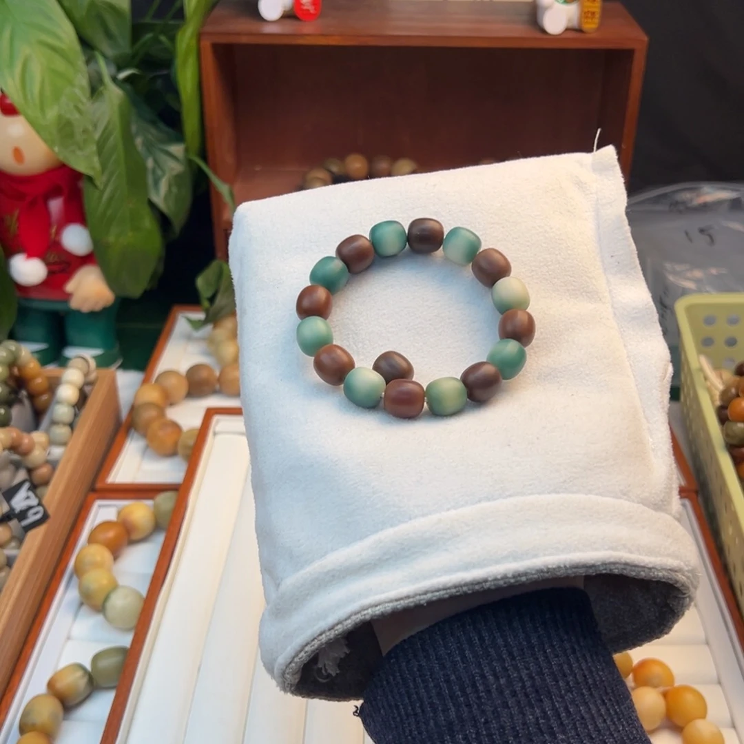 菩提根/象牙果手串福利干磨枣珠全品