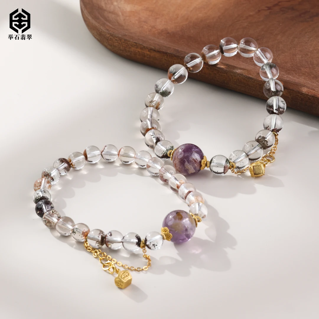 【举石臻品】TH0526-680-15水晶手串（一件/多样性发/约7-12mm+）O