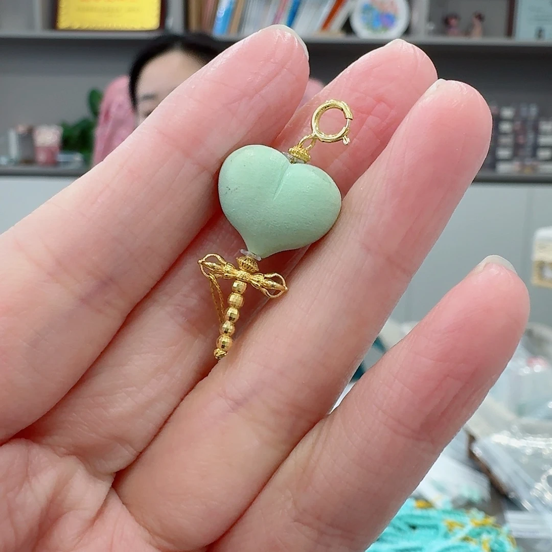 绿松石18K金镶嵌珠宝奇石