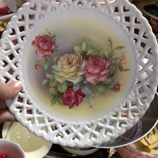 瓷片陶瓷摆盘直径20厘米