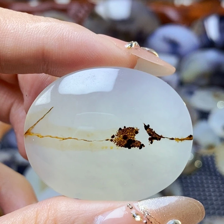 蜜***糖玛瑙/玉髓未镶嵌珠宝半成品