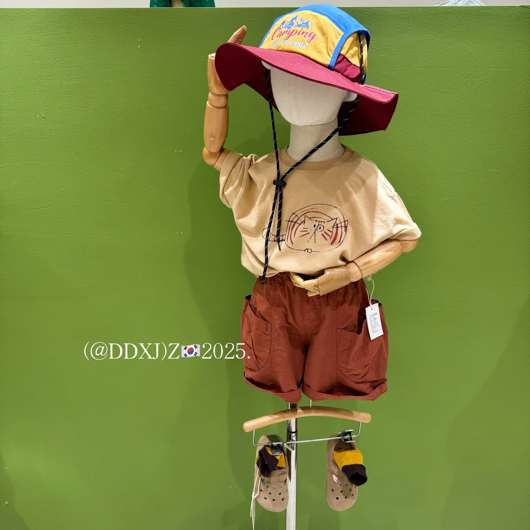 【捡漏】夏季无性别穿搭 原创卡通小猫短袖T恤 25088