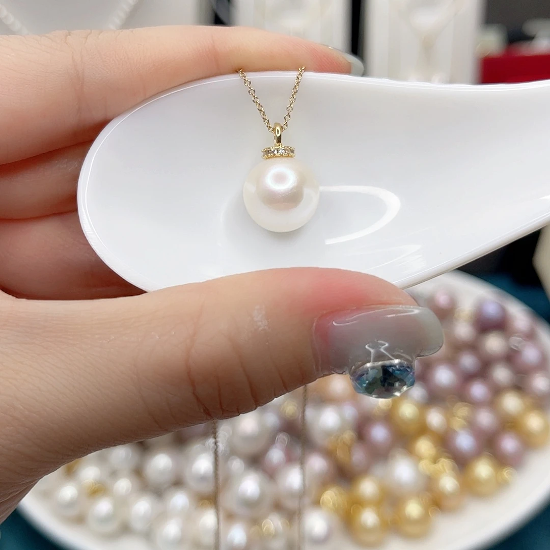 淡水珍珠未镶嵌吊坠(赠链)