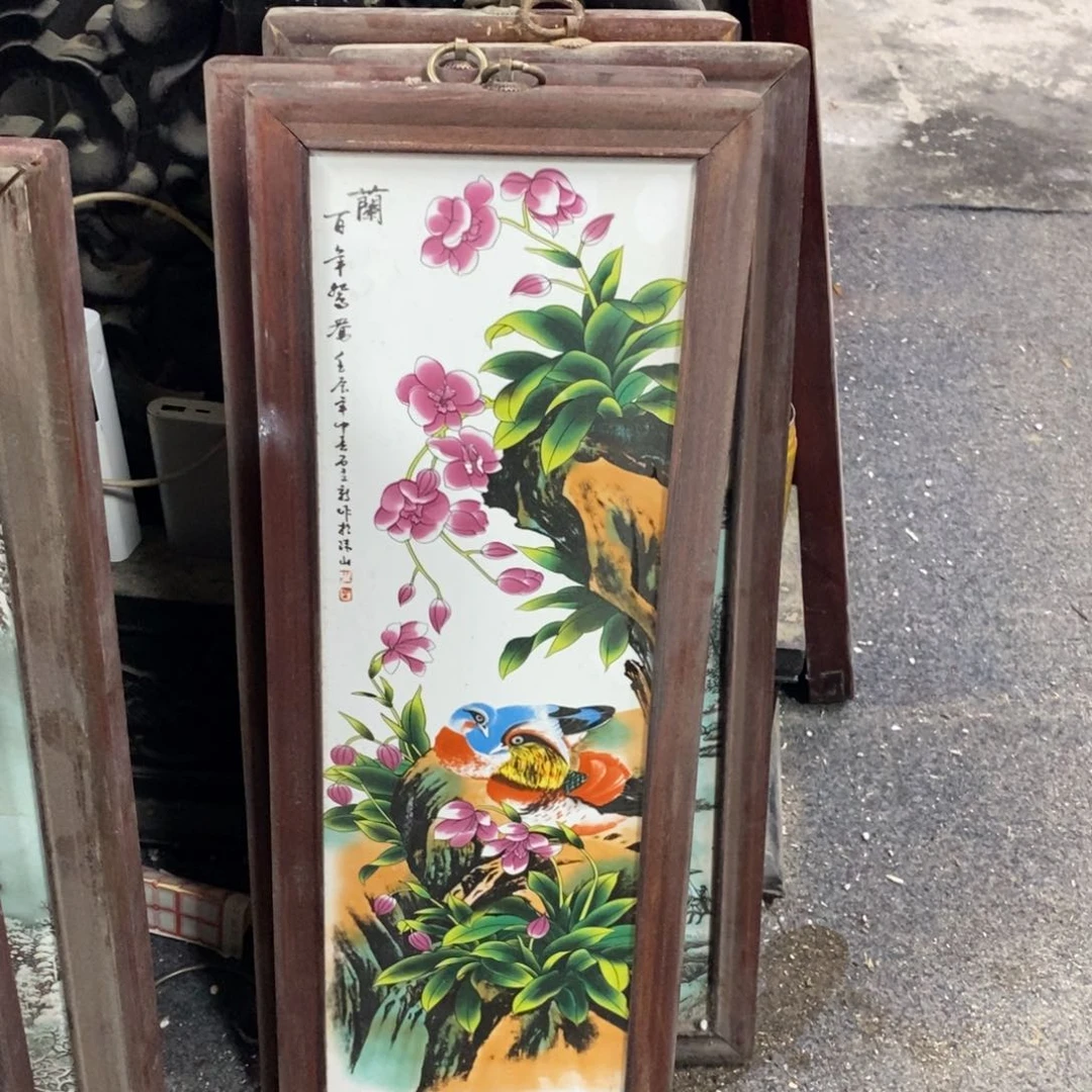 瓷片景德镇瓷板画柴窑烧制