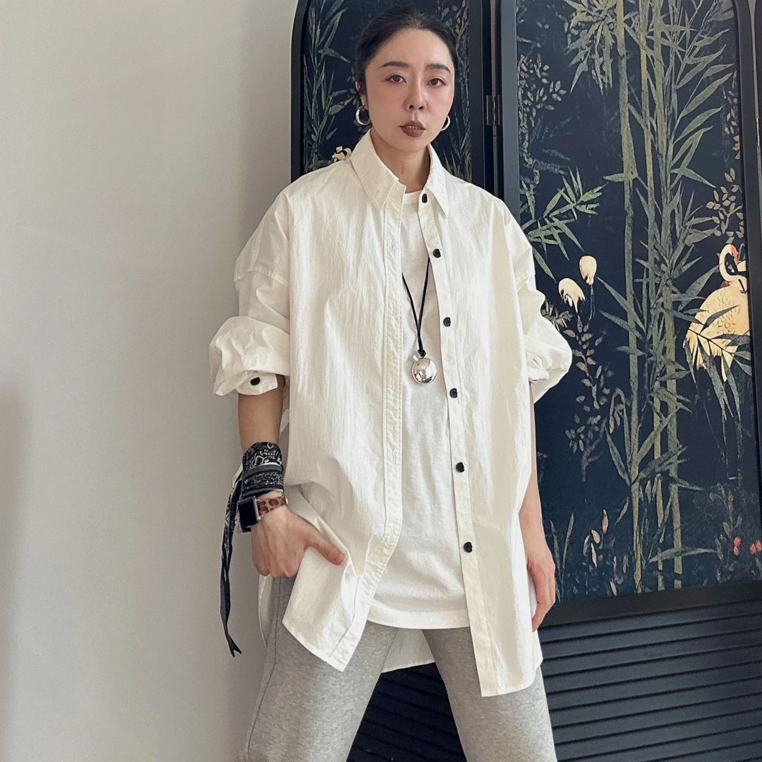 Action Studios大大推荐 简约风百搭宽松廓型衬衫6667