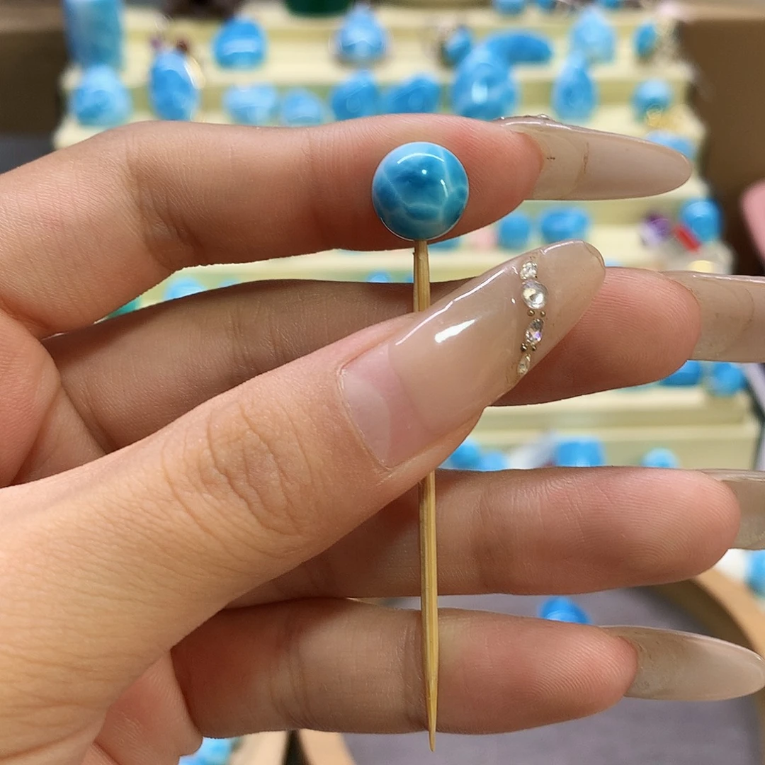1***3针钠钙石（海纹石）未镶嵌珠宝半成品