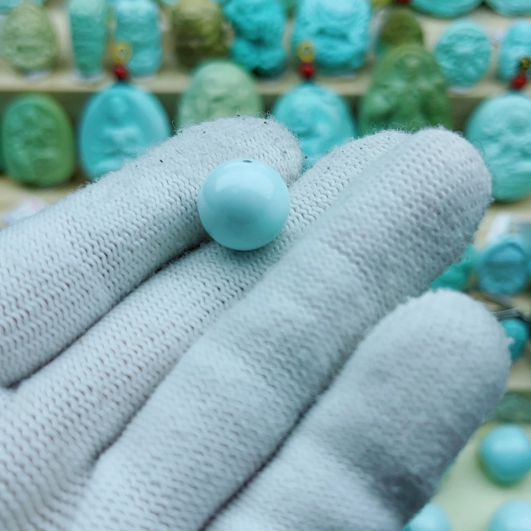 绿松石未镶嵌珠宝奇石12mm