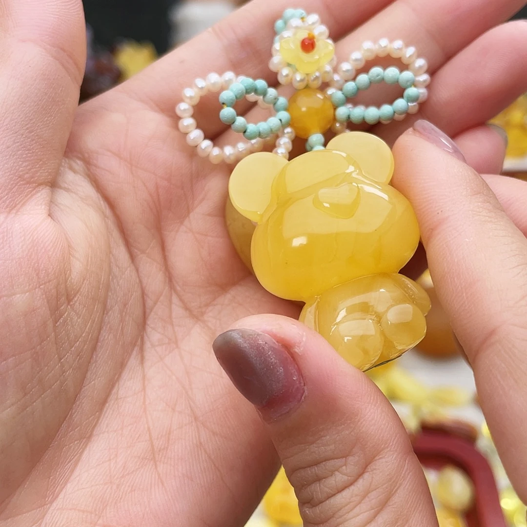 流***9琥珀未镶嵌吊坠(不含链)