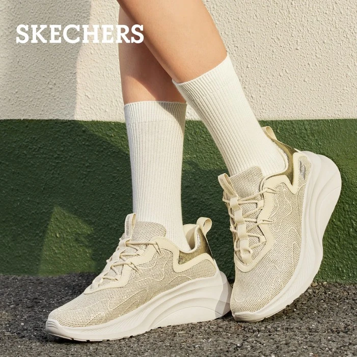 【糕糕鞋】斯凯奇夏季女款健步休闲鞋舒适增高时尚百搭运动鞋117517