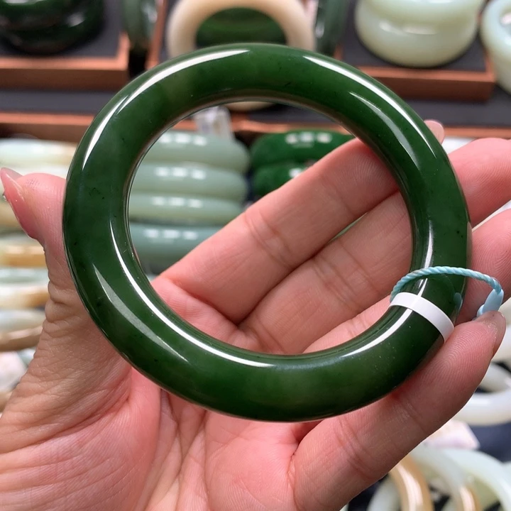 【闪购商品】未镶嵌手镯和田玉（碧玉）20