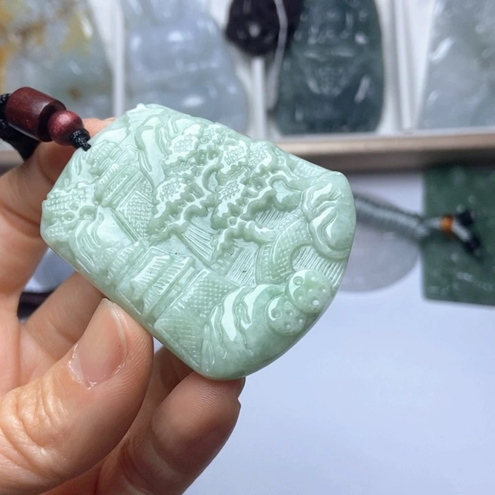 翡翠未镶嵌挂件翡翠