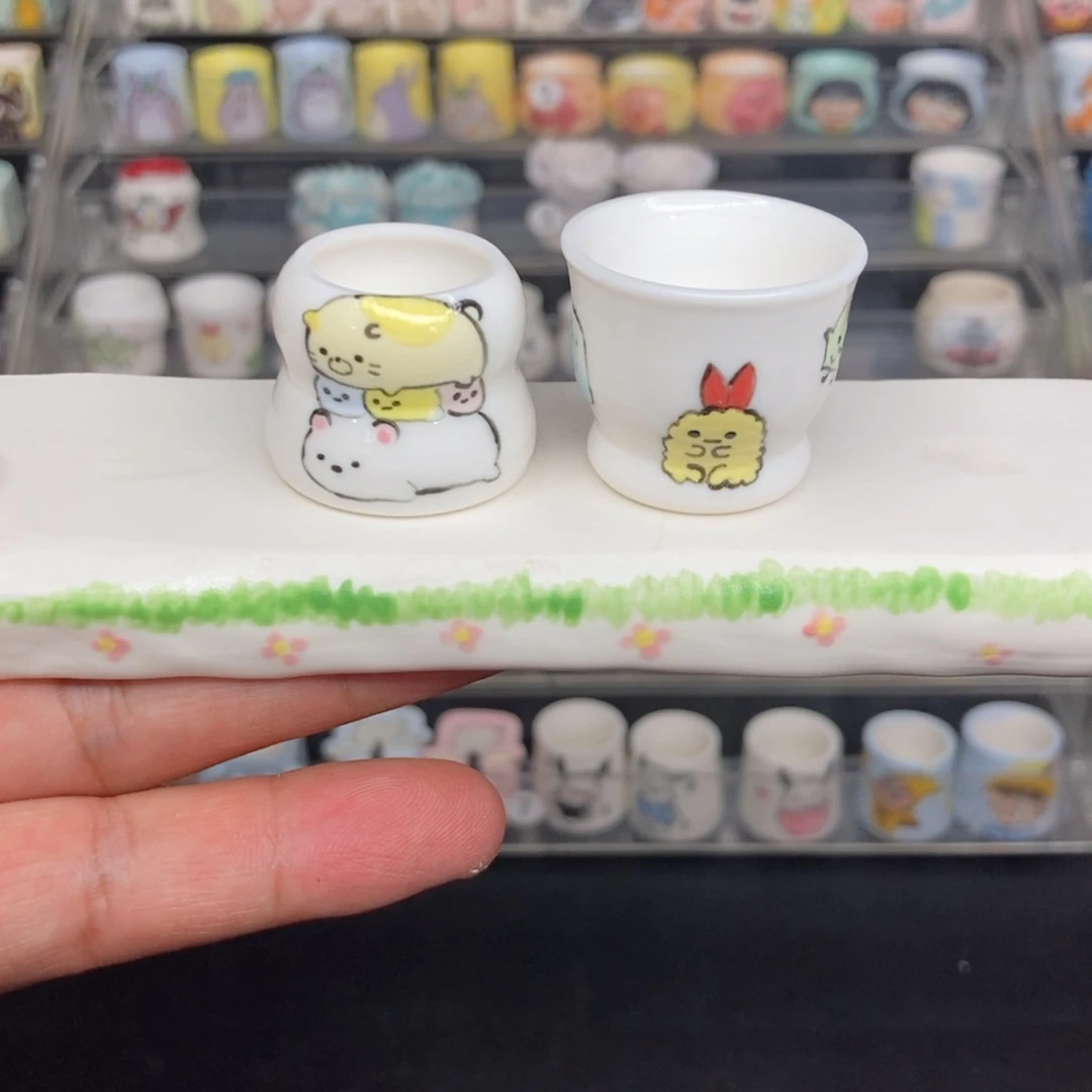 角落生物2只拇指花盆