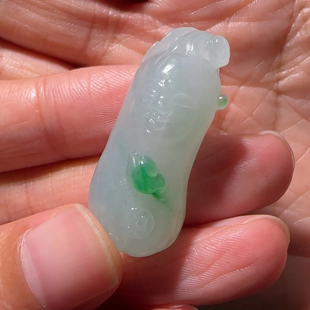 欢***调未镶嵌定制翡翠瓜爷爷